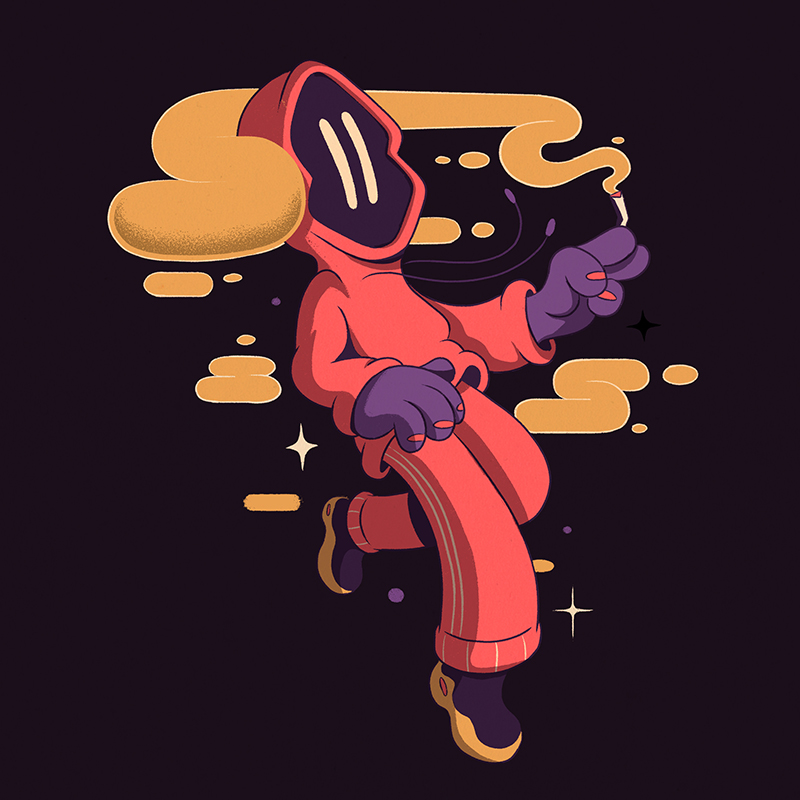 Hoodie Character Illustration